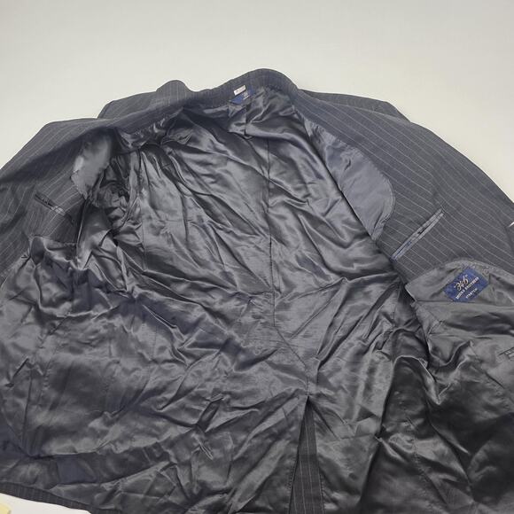 Brooks Brothers 346 Blazer Mens 42S Gray Pinstripe Wool Stretch Notch Lapel - Picture 12 of 15